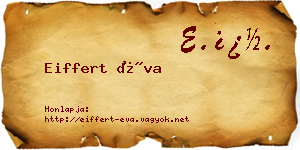 Eiffert Éva névjegykártya