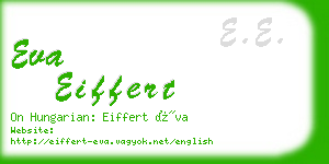 eva eiffert business card